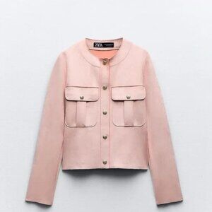 Zara Women's Blush Pink Blazer